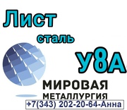 Листы сталь У8А 