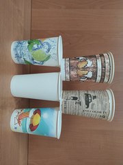бумажные стаканчики в ассортименте