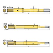 Хвостовик аналог Atlas Copco COP 1838EX,  COP 1838MUX/HUX