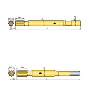 Хвостовик аналог Atlas Copco COP 1440,  COP 1550,  COP 1838