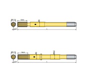 Хвостовик аналог Atlas Copco COP 2560,  COP 2560EX