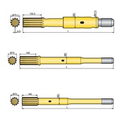 Хвостовик аналог Atlas Copco COP 3060ME,  COP 3060MEX,  COP 3060MUX