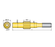 Хвостовик аналог Ingersoll Rand EVL 130,  VL 140