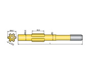 Хвостовик аналог Ingersoll YH 45,  YH 50,  YH 55