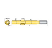 Хвостовик аналог Sandvik/Tamrock 438,  538