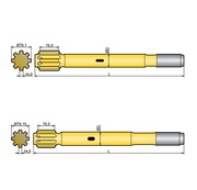 Хвостовик аналог Sandvik/Tamrock HL 1000