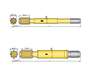 Хвостовик аналог Sandvik/Tamrock HL 1500