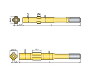 Хвостовик аналог Sandvik/Tamrock L 400,  L 500,  L 600,  L 750